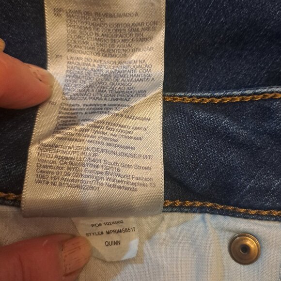 NYDJ Marilyn Straight Dark Wash Denim Jeans Size 12 - Picture 14 of 15